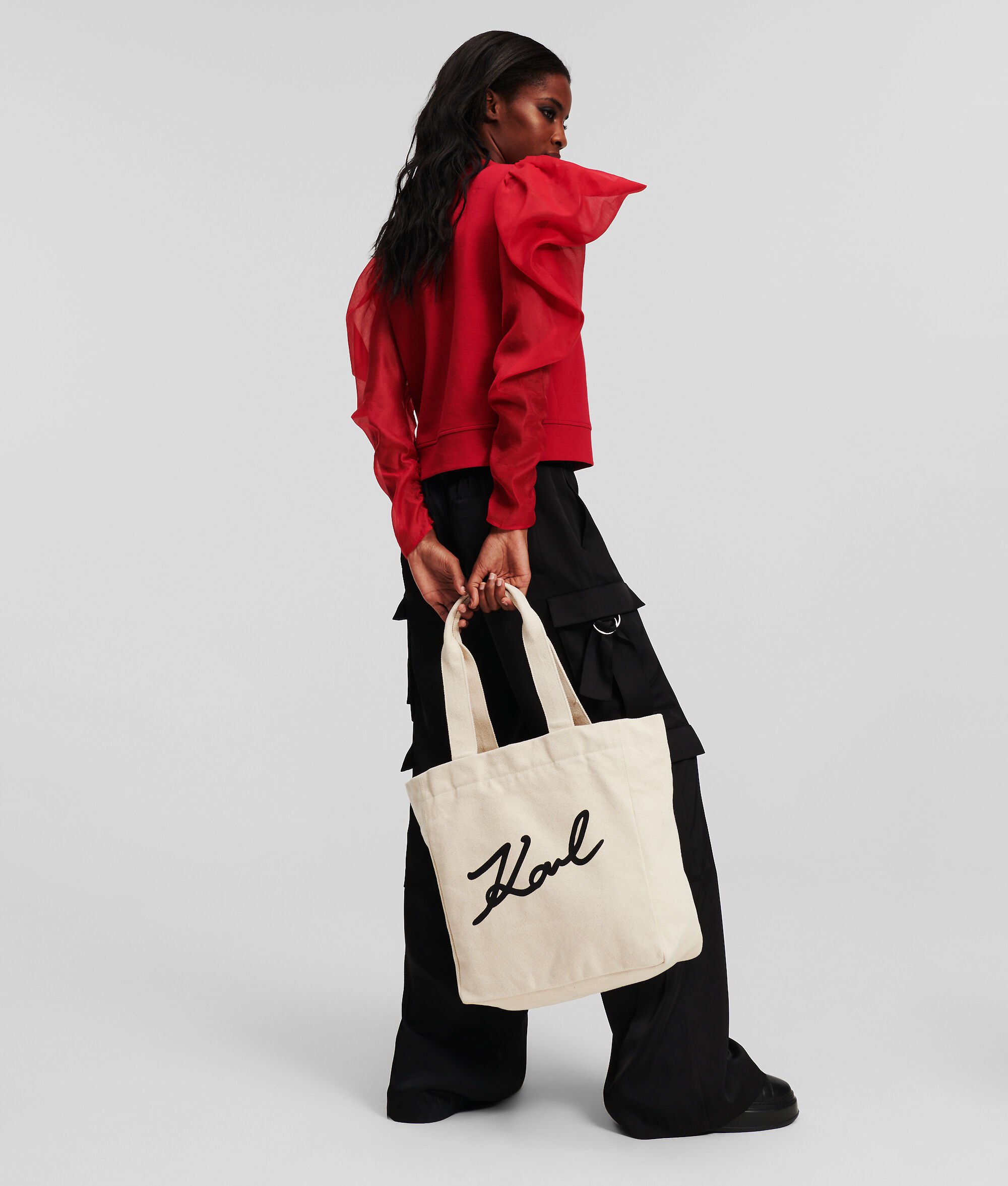 (image for) Concise K/SIGNATURE CANVAS SHOPPER